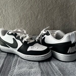 Nike Kids Black and White Athletic Sneakers